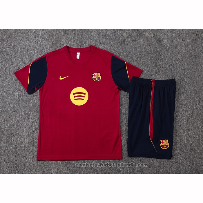 Chandal del Barcelona Manga Corta 26/27 Rojo - Pantalon Corto